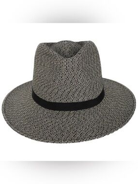 Brixton Carolina Toyo Travel Fedora Packable Hat M NWOT